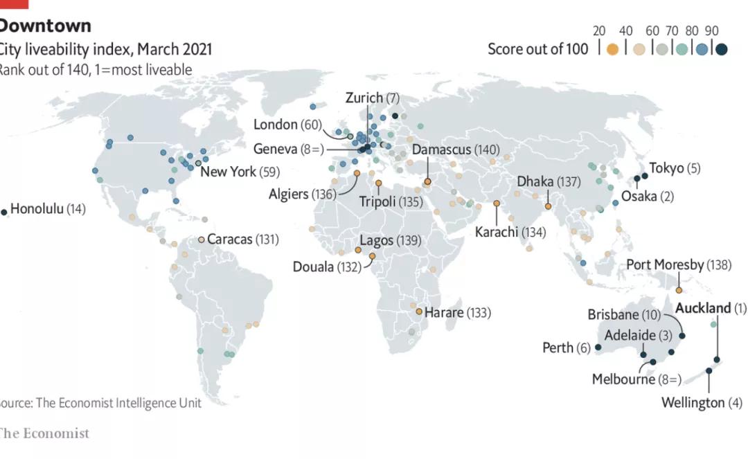 全球宜居城市2023十强,全球宜居城市2023名单