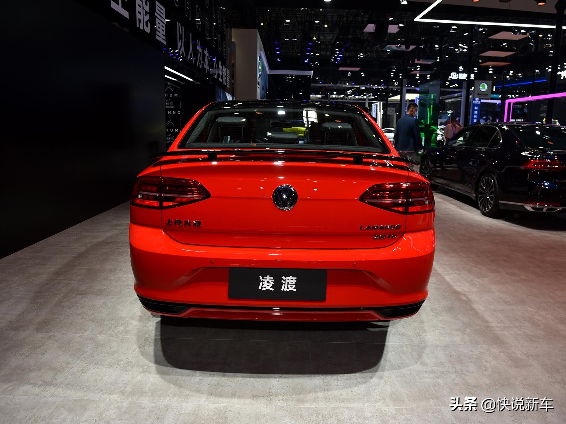 2021年大众凌渡红色带尾翼,大众汽车凌渡报价及红色图片