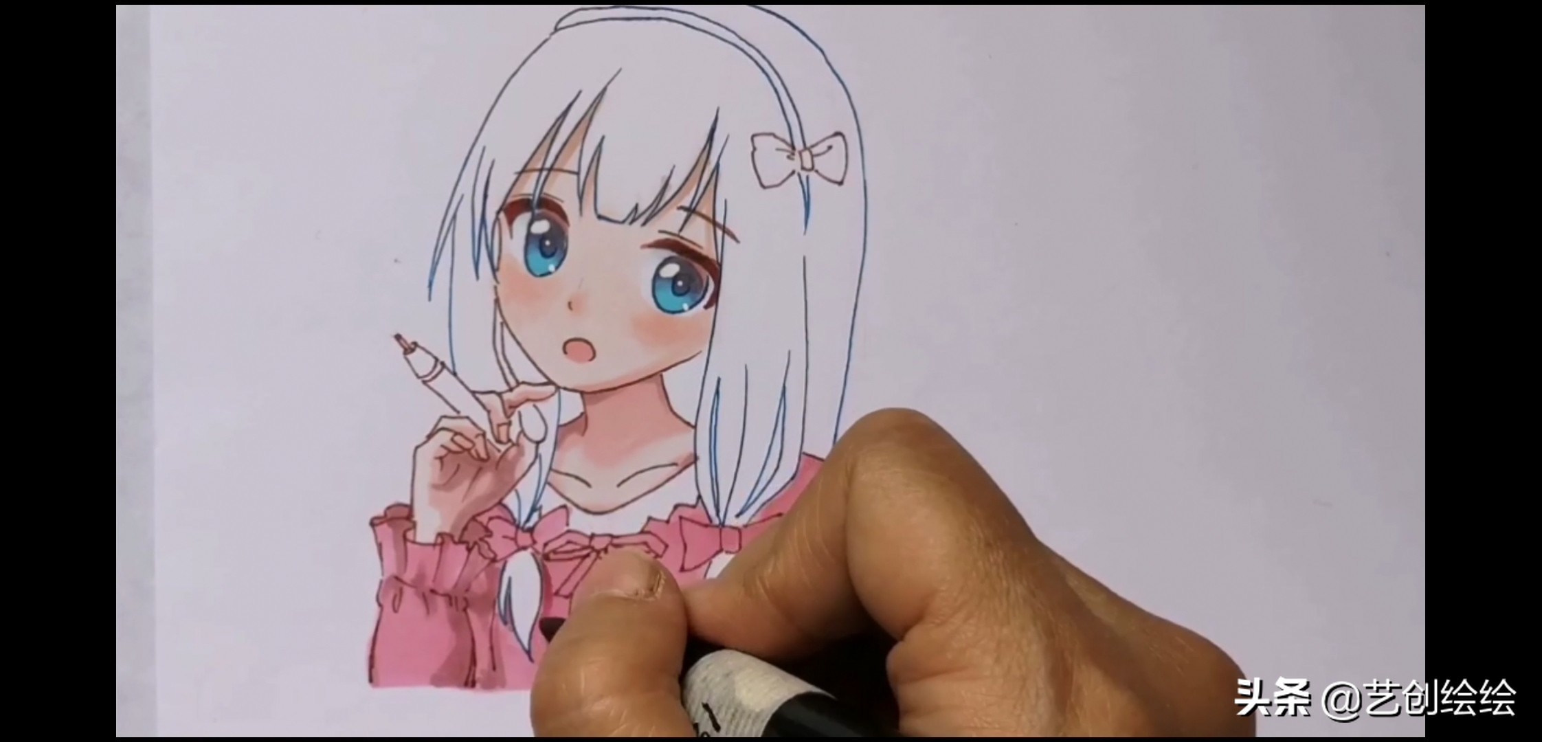 马克笔怎么画纱质的衣服,和泉纱雾马克笔配色