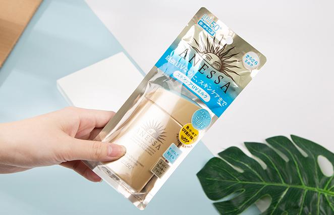 安耐晒防晒霜90毫升日本版,日本防晒霜推荐没有酒精