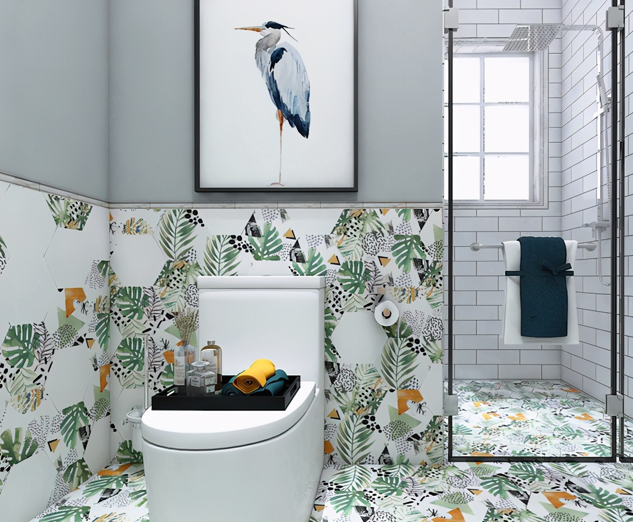 小户型卫生间墙砖配色,卫生间配色效果图大全