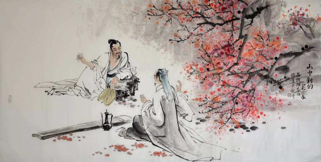 王维奔腾壮阔的一首写景诗，颔联是千古名句，不输杜甫李白的名句