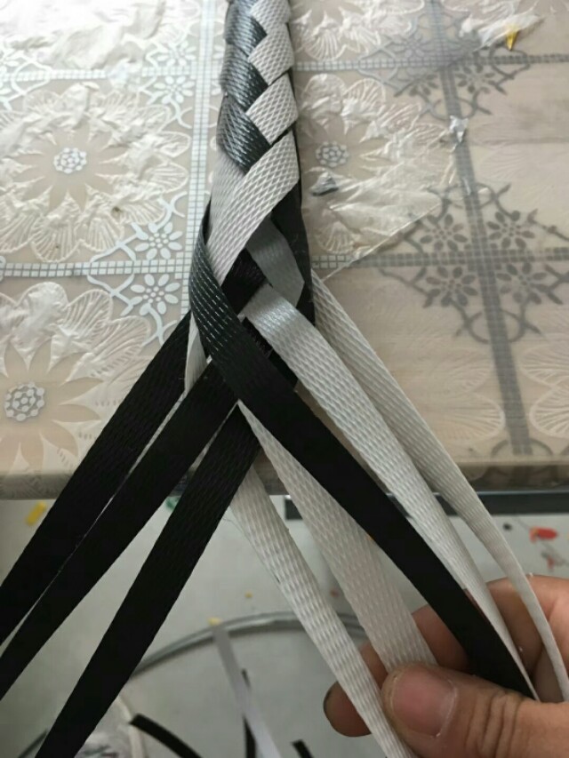 手工编织筐子立体花样图案教程,编筐图解