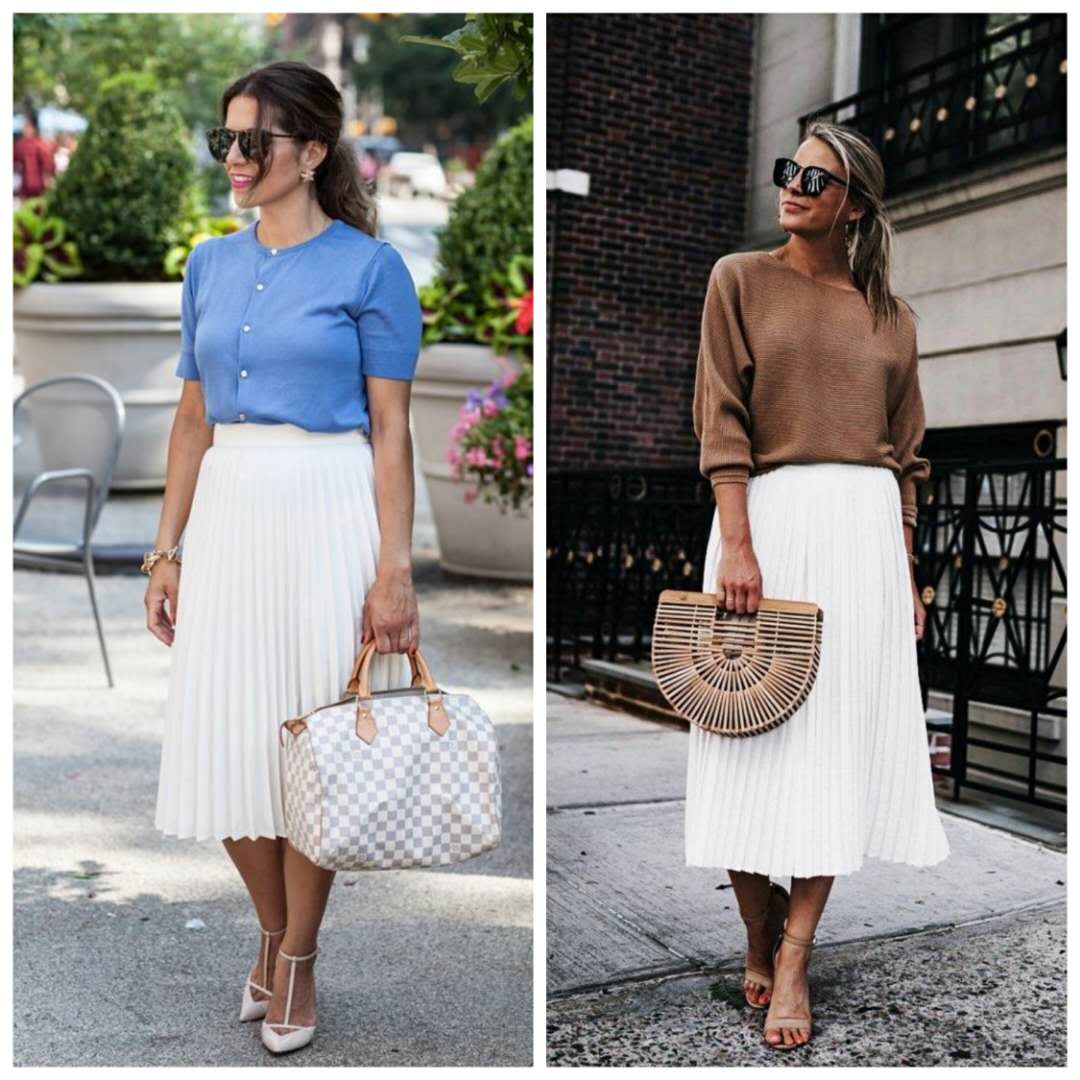 小肚子大适合穿百褶裙还是一步裙,百褶裙显小腹