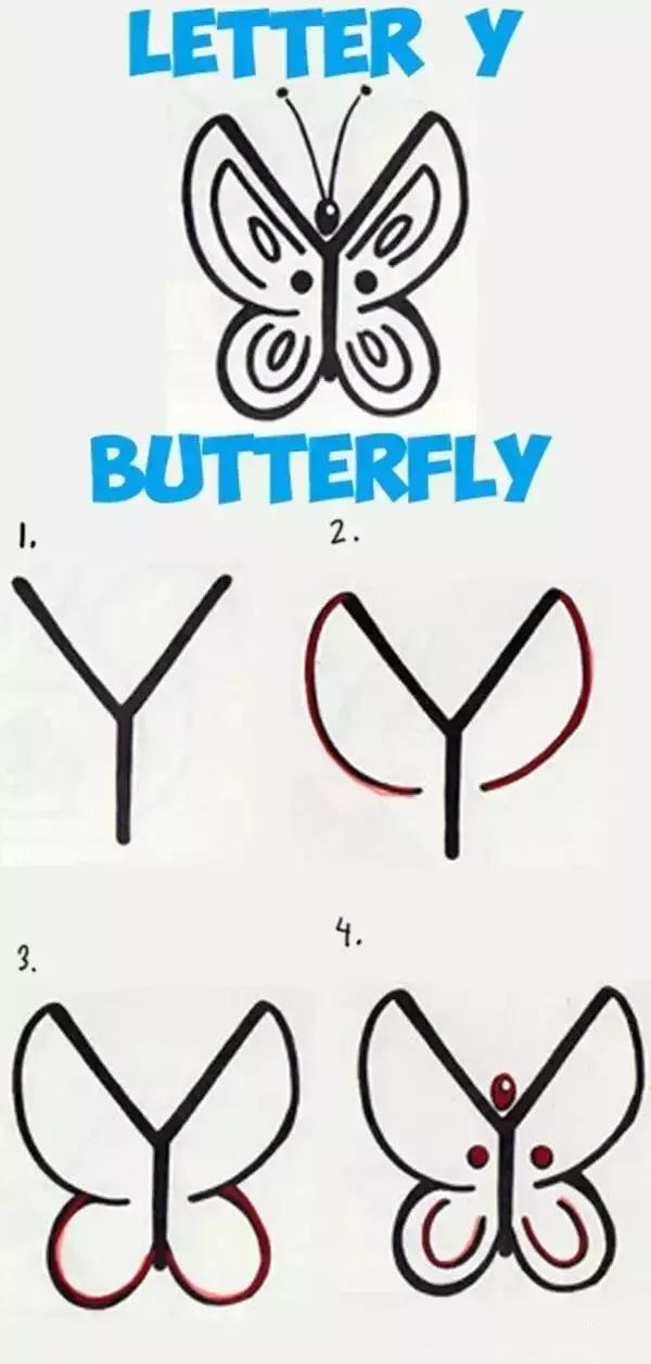 26个英文字母简笔画动物,26个英文字母简笔画顺序