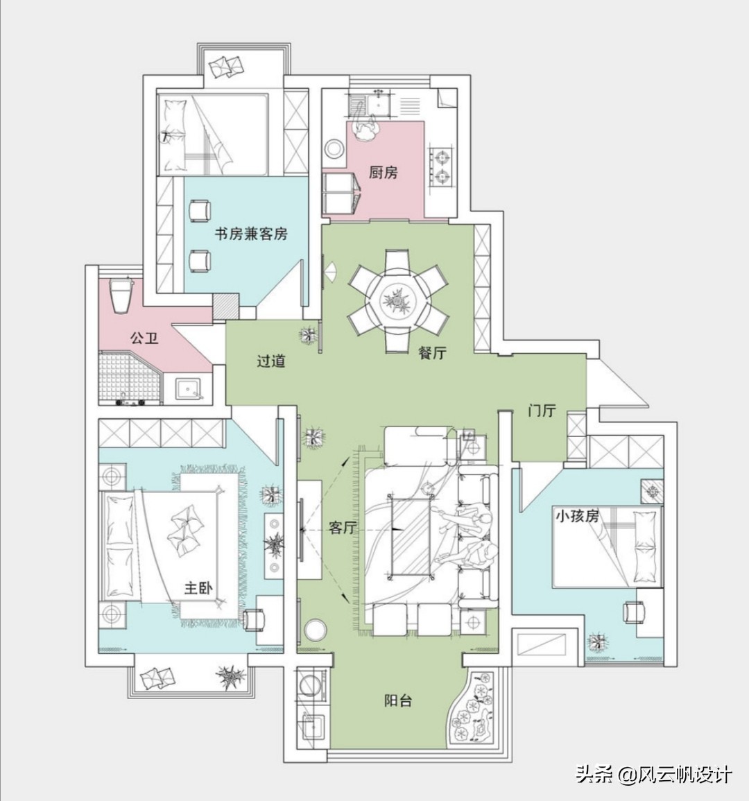别说中式造价高，看这对夫妇仅用26W打造三居室，效果堪比豪宅