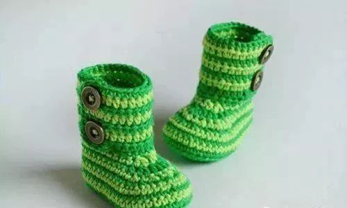 0-6个月宝宝鞋钩针教程图解,一款超可爱的宝宝鞋