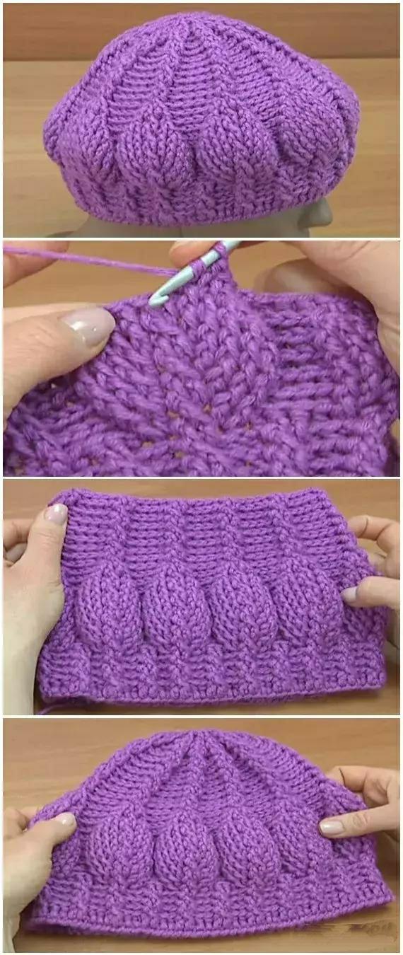 可爱毛线帽子儿童,最简单时尚的毛线帽子