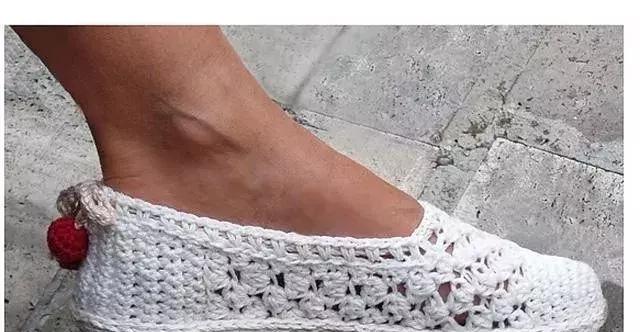 夏天钩的凉鞋,钩一款金鱼休闲凉鞋