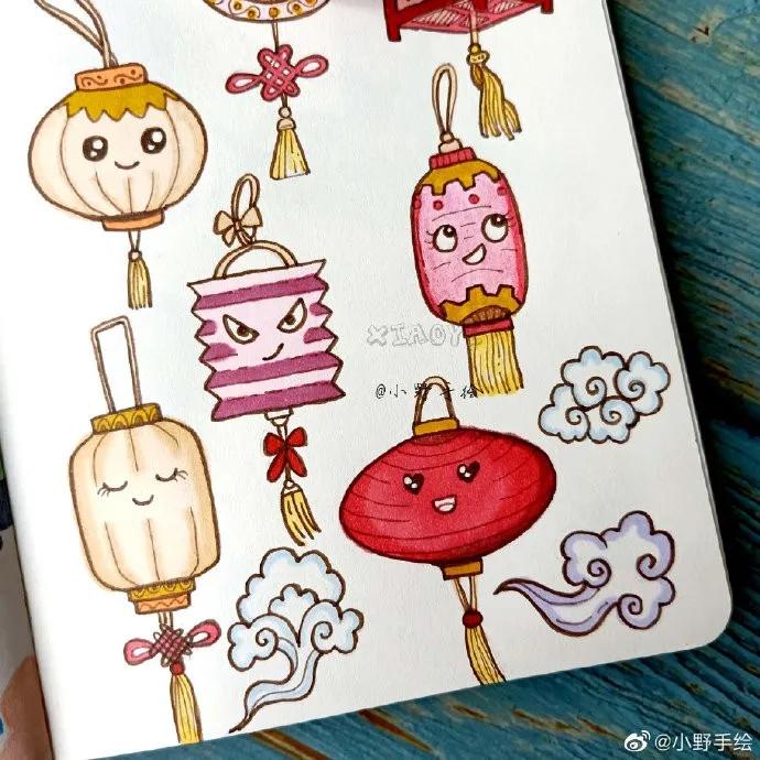 假期手抄报简单又漂亮可爱的图案,又好画又漂亮的手抄报