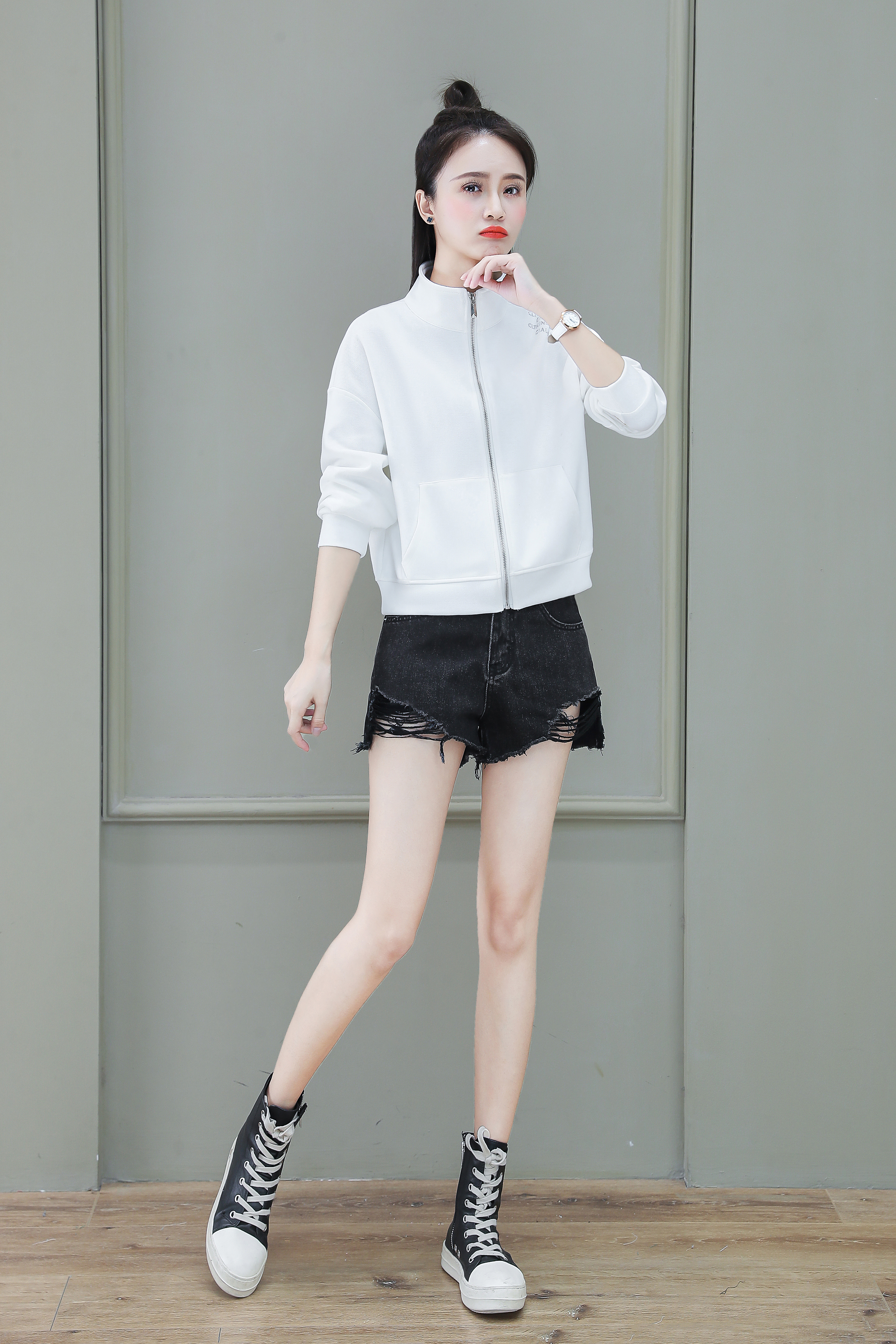 薄款卫衣女连帽夹克短款,薄款连帽卫衣外套女2022新款爆款