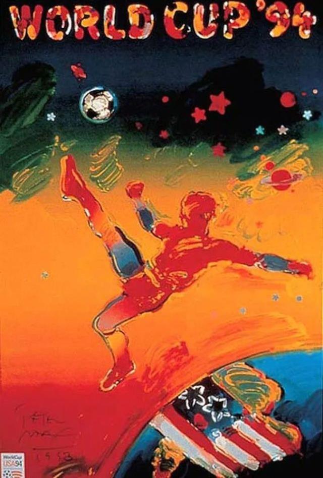 历届世界杯宣传画,94年世界杯足球海报高清