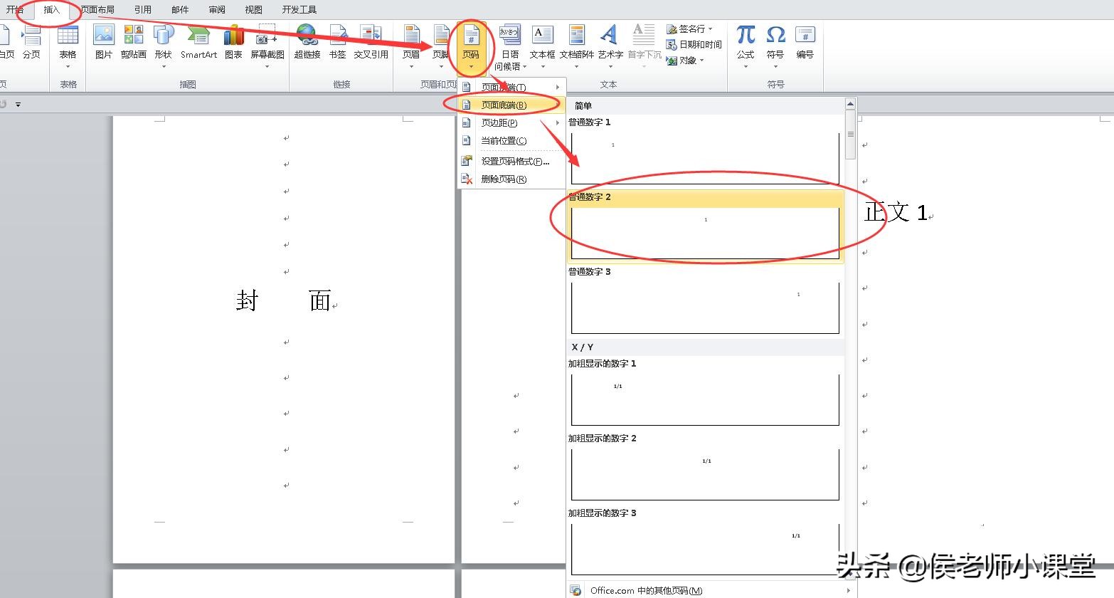 word怎么在指定页设置罗马页码,word在一定范围内怎么设置页码