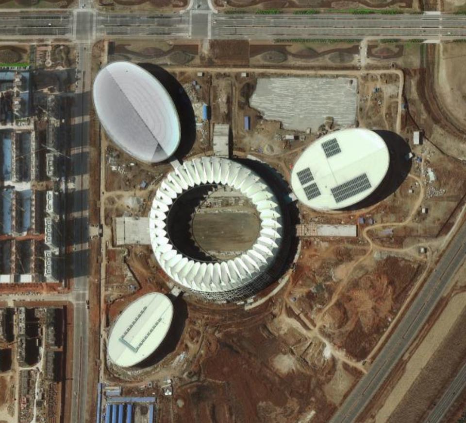 新体育馆设计效果图,造型奇特的体育场