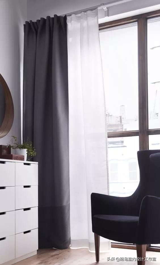 窗帘怎么挂在杆子上,窗帘怎么挂