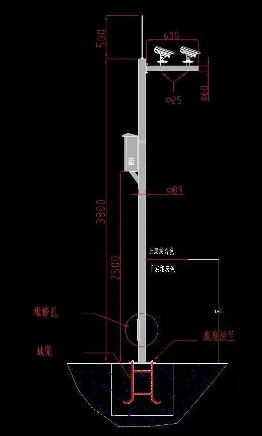 4米监控立杆和6米立杆的区别,监控立杆正确使用方法