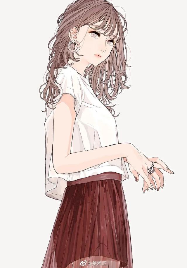 皓月星辰的少女|人物插画艺术家慧子um7mr1​​​