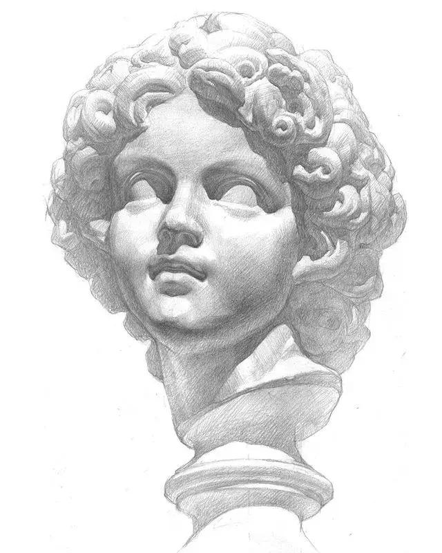 画素描不画脸,画素描总是画不深入