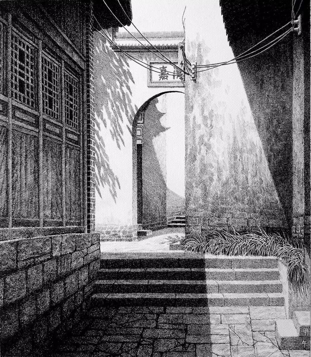 新一代中国钢笔画领军人物,极品五大钢笔画简直美爆