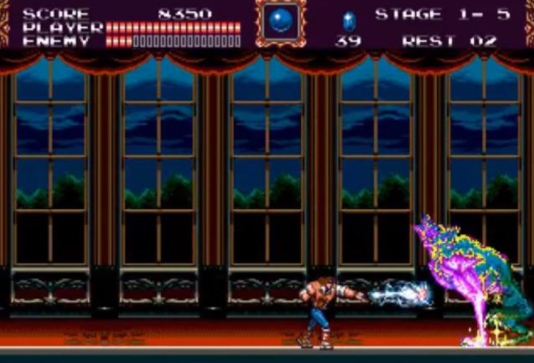 电脑怀旧经典单机游戏吸血鬼,评价老游戏恶魔城血族