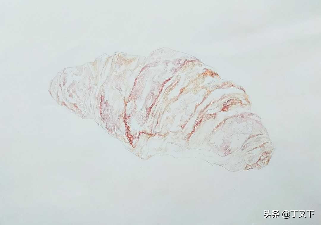 如何用彩铅画出真实的面包,彩铅入门必学500例蛋糕