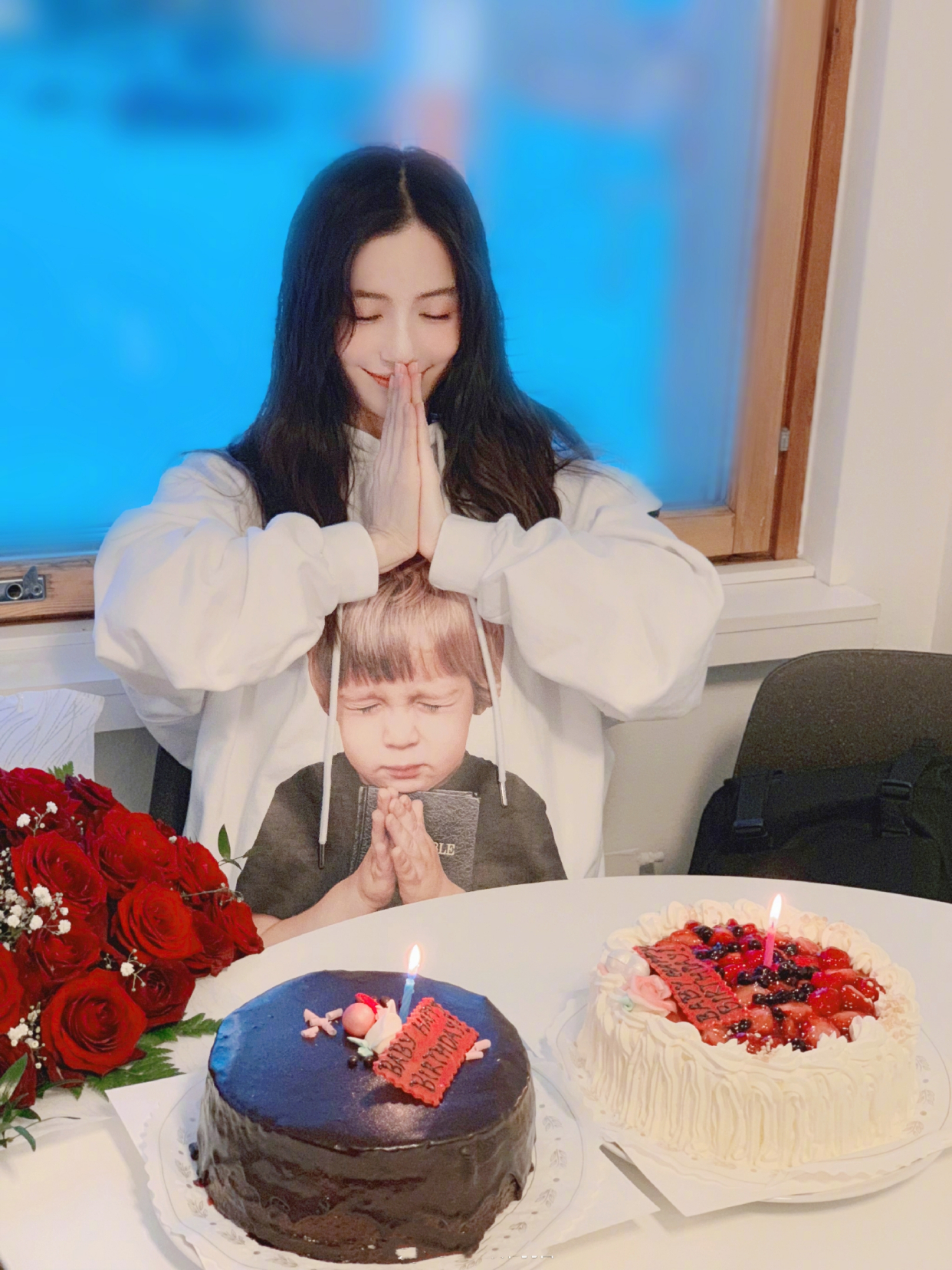 angelababy生日照图文,Angelababy生日造型