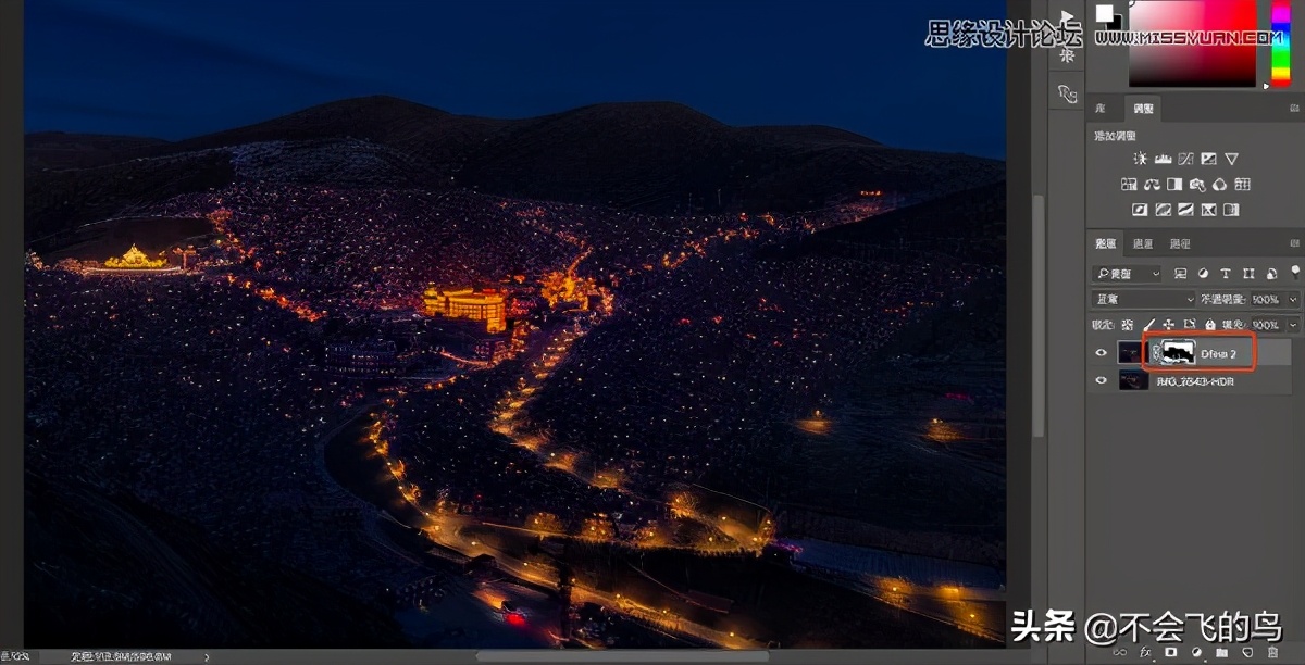 photoshop夜景效果图处理,photoshop夜景修图教程