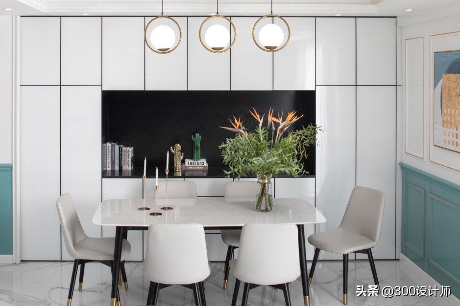 王城炫作品：125m²三室一厅，美式轻奢风，实用与颜值并存的空间