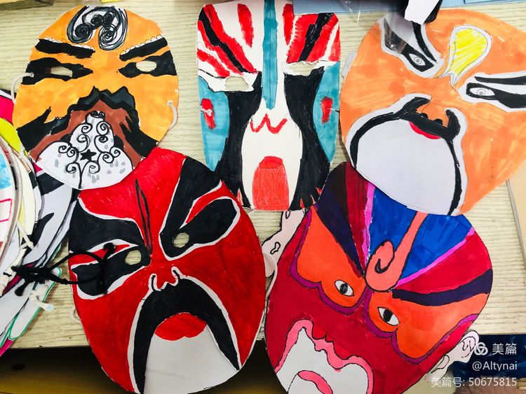 京剧脸谱绘画国粹简单,民间手绘京剧脸谱