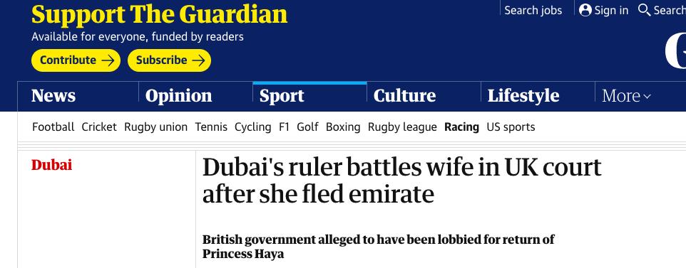 迪拜王妃带女儿出逃,迪拜王妃带娃出逃伦敦