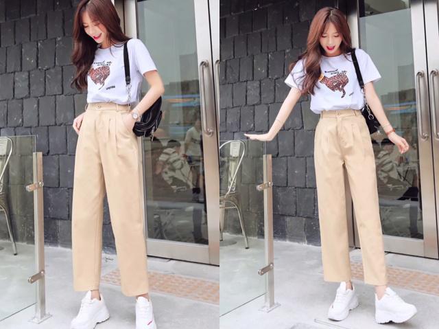 哈伦裤显瘦又显腿长休闲裤,今年最流行的女式哈伦九分裤