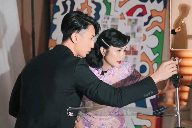 吴尊林丽吟携儿女拍婚纱大片,吴尊林丽莹礼服