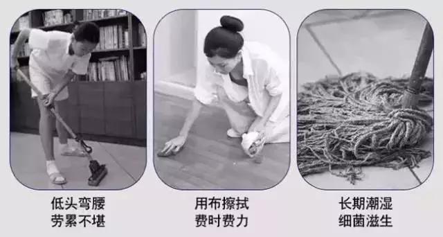 拖把家用一拖净干湿两用强力去污,平板拖把干湿两用强力去污大号