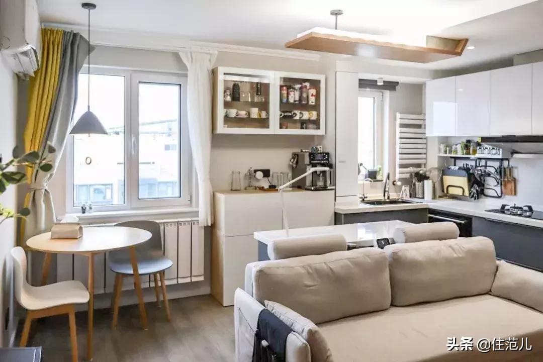 50㎡小户型，烘焙爱好、钢琴、书柜都放得下，住得比大户型还舒服