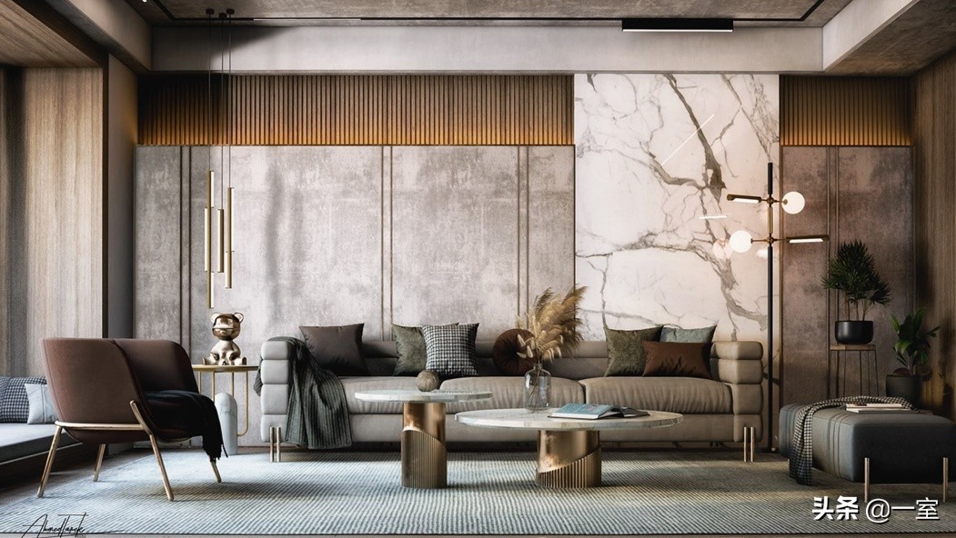 3.3米背景墙设计,客厅背景墙设计简约款