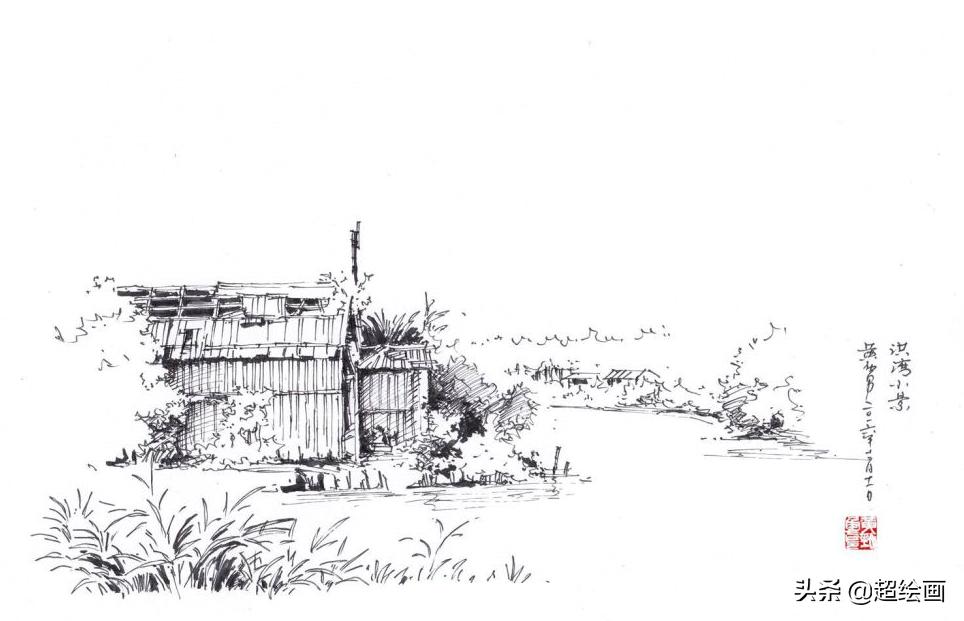 十大顶级钢笔画速写,钢笔速写100幅图片