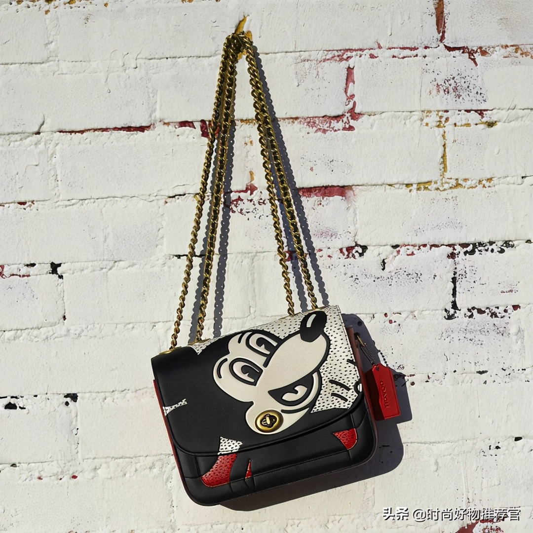 coach日记刺绣联名款,coachdisney联名包粉色