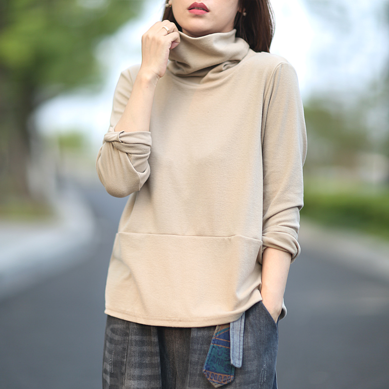 条纹宽松打底衫韩版慵懒风,韩版宽松大码中长款打底衫