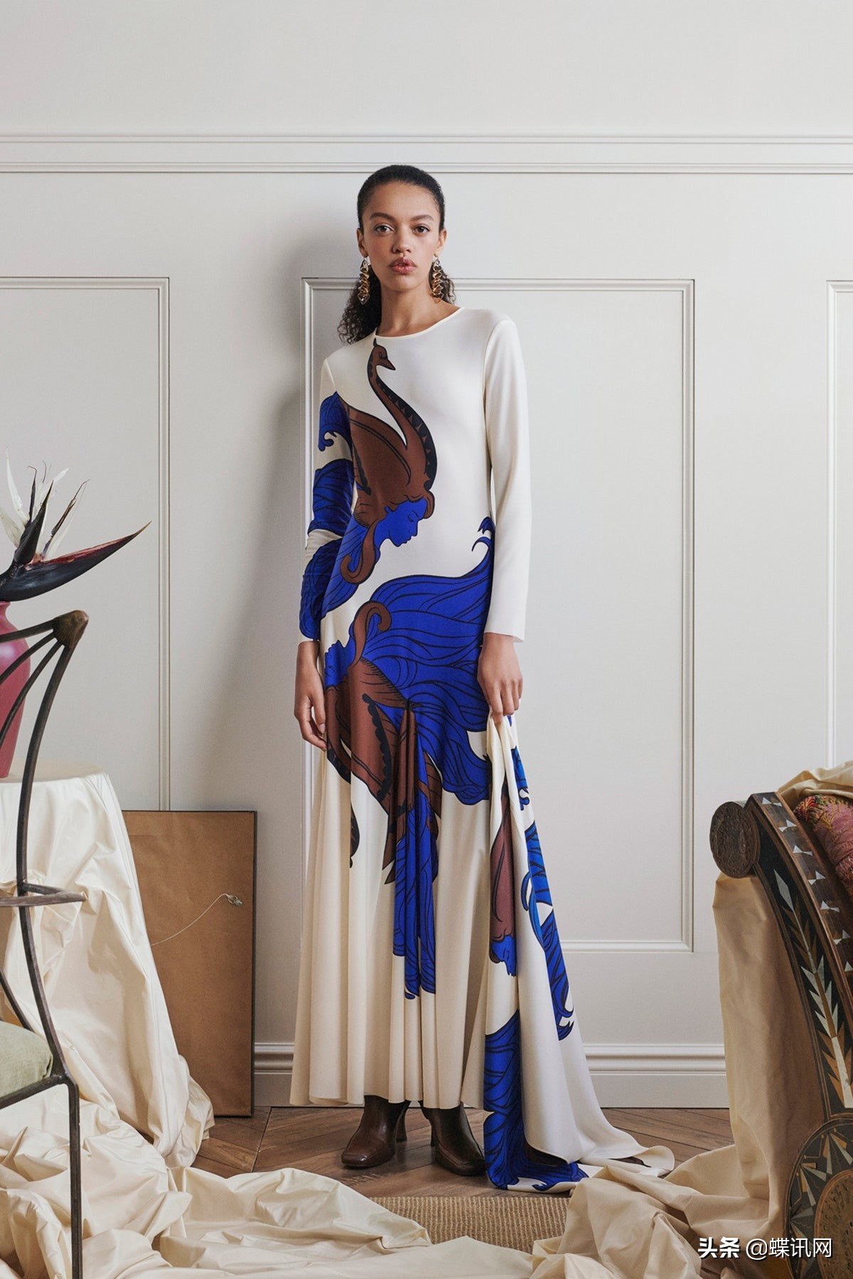 toryburch夏天蓝色条纹洋装图片,toryburch新款墨绿fleming