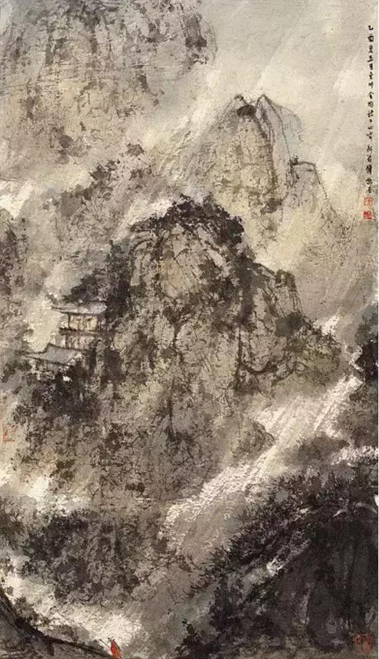 国画雨景图,国画怎么画雨景