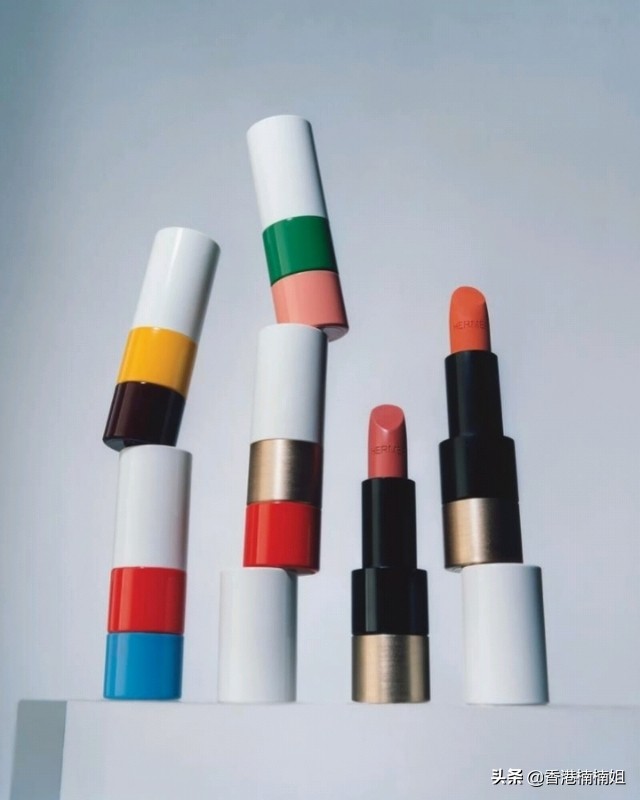 爱马仕橙色彩妆,爱马仕唇妆系列缎光唇膏限量版