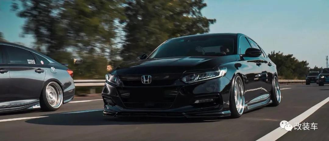 雅阁改装黑武士大包围和低趴,七代雅阁黑武士轮毂