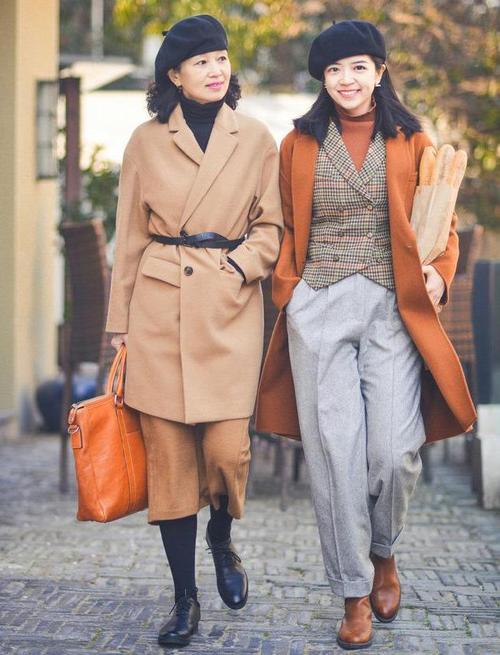 三木冬装搭配腰带,大衣穿搭显高指南