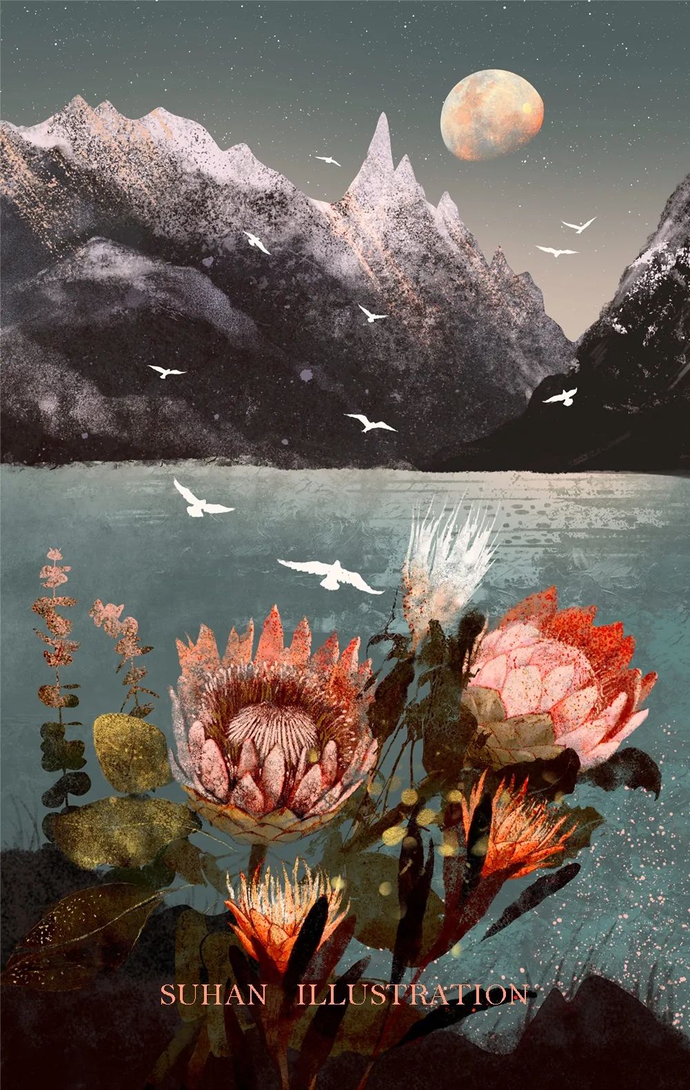 90年代画风的插画师,90后插画师画出美丽乡村