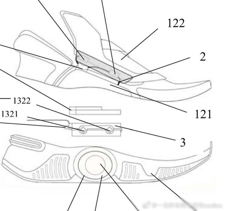 安踏充气蓄能舱篮球鞋,安踏底部有很多透气孔的鞋
