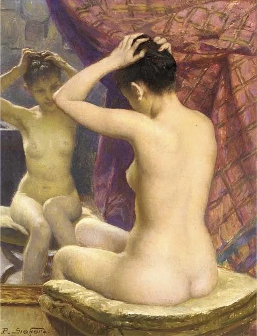 法国画家查尔斯兰德尔戴安娜画像,法国画家笔下的美人美醉了