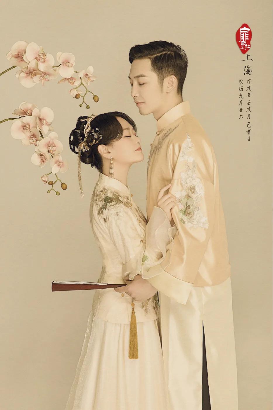 工笔画婚纱照加什么素材好看,工笔画婚纱照是怎么做出来的