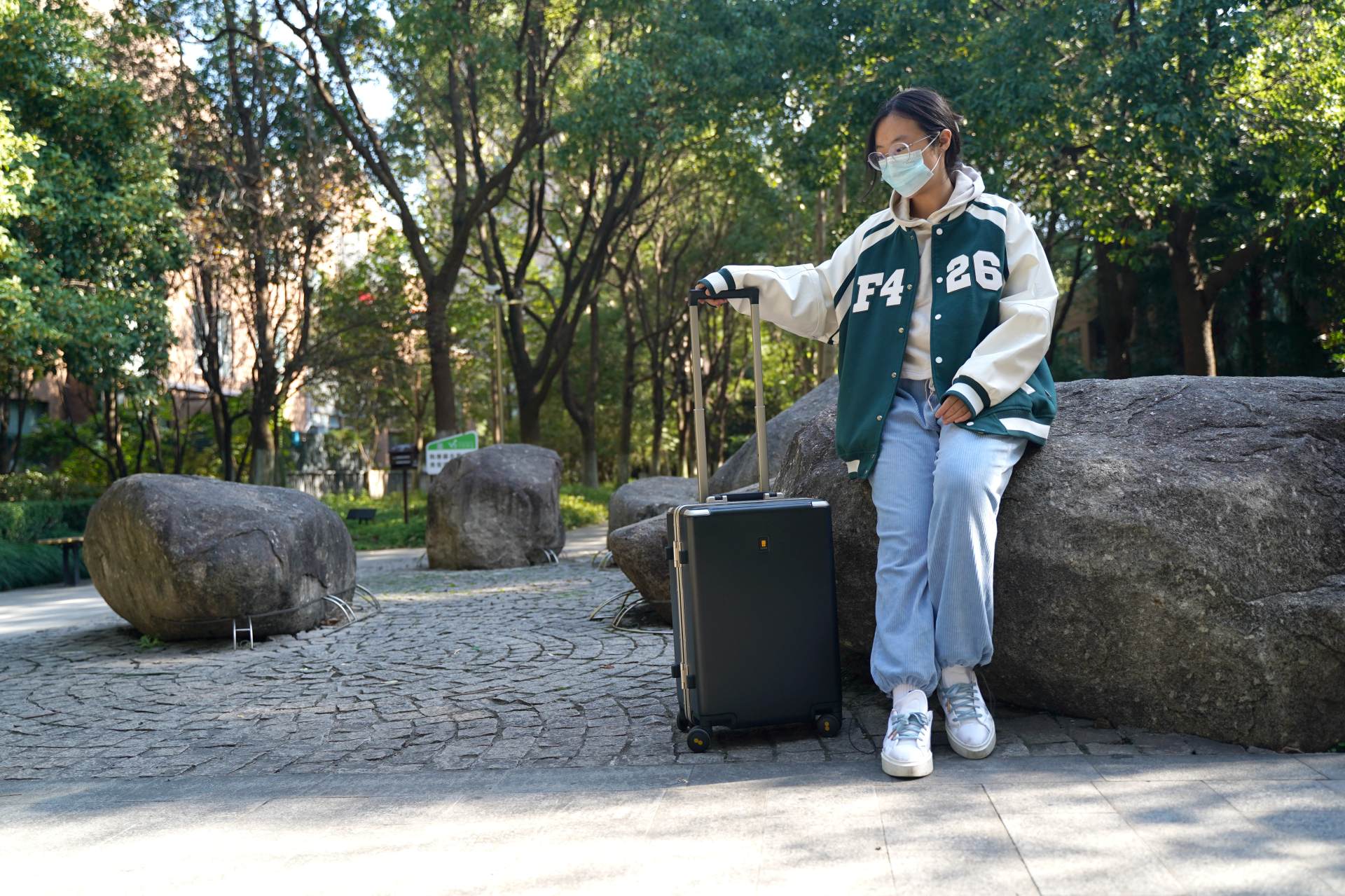 地平线8号power墨绿色,地平线8号行李箱真实测评经典款