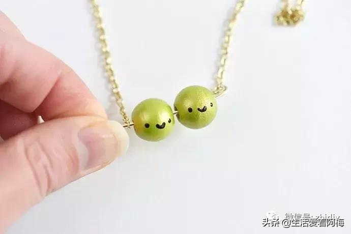 手工制作毛衣链串珠,木珠子diy手工制作