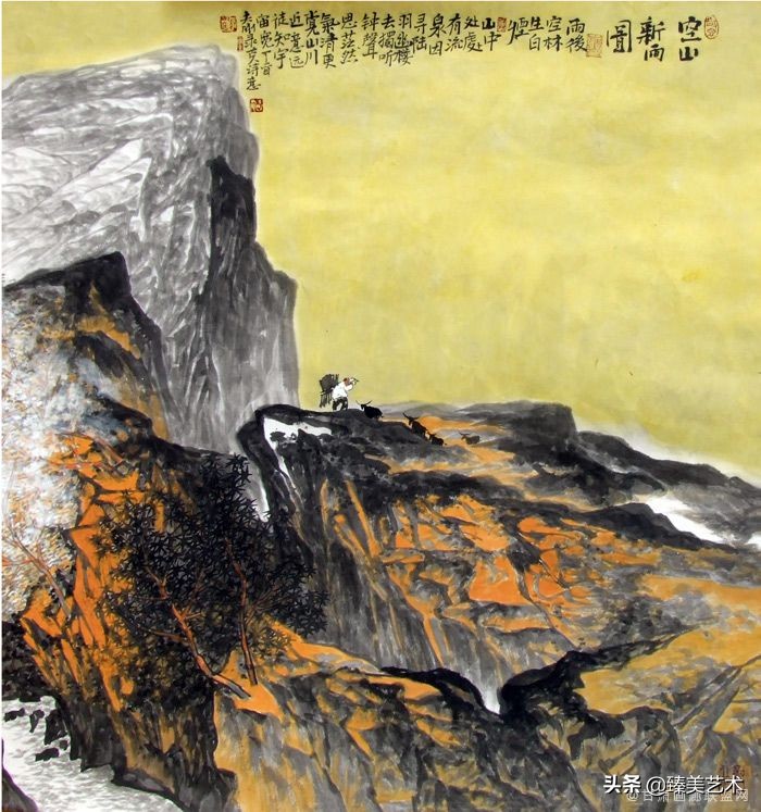 笔墨营造腾升的“心像”——祝夫刚山水画赏析